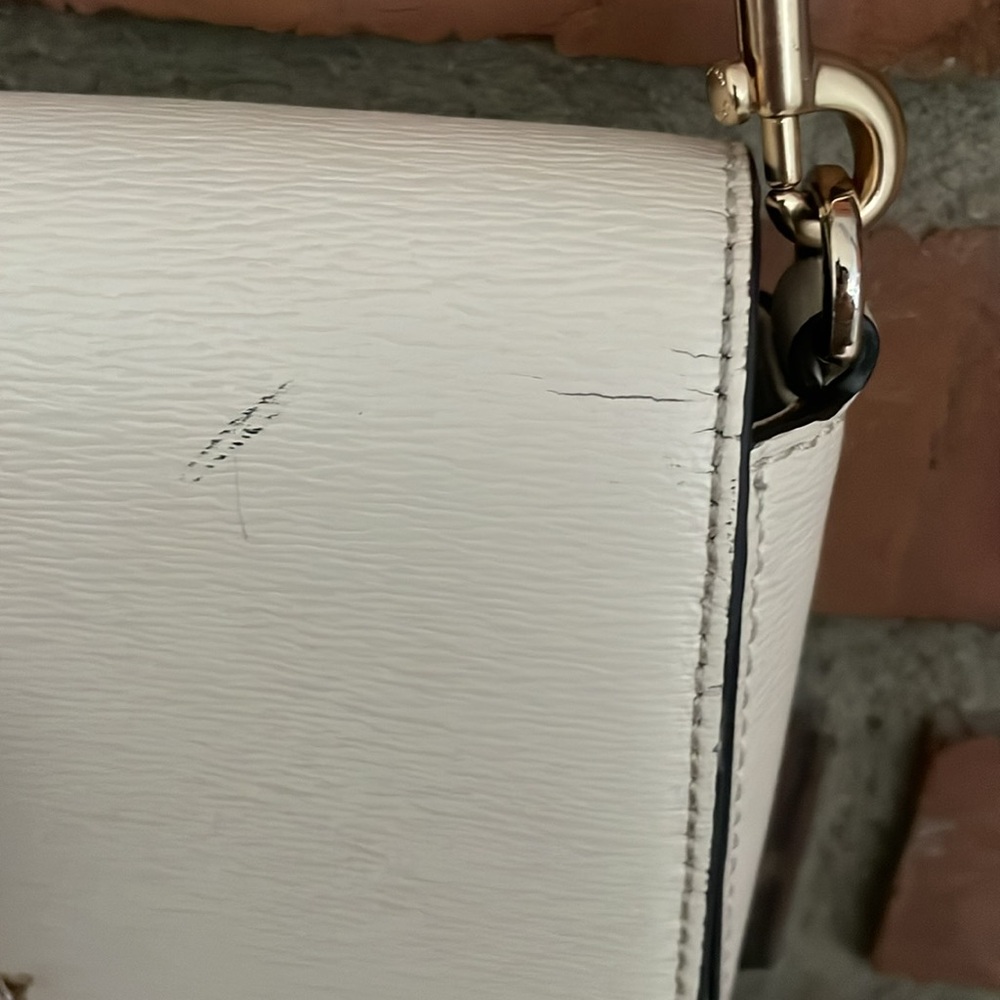 DKNY | Bryant MD Flap Crossbody added my own coach strap white eggshell - Picture 9 of 10